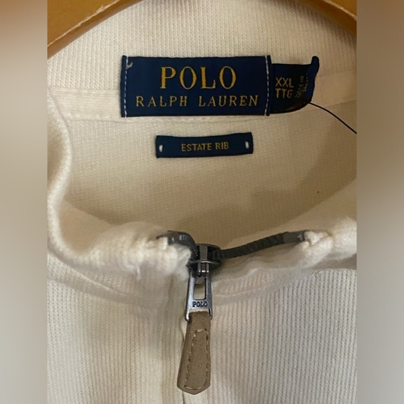 RALPH LAUREN POLO Luxury Quarter Zip Knit Sweater Buff Big/Tall…GIFT FOR HIM - Picture 10 of 12